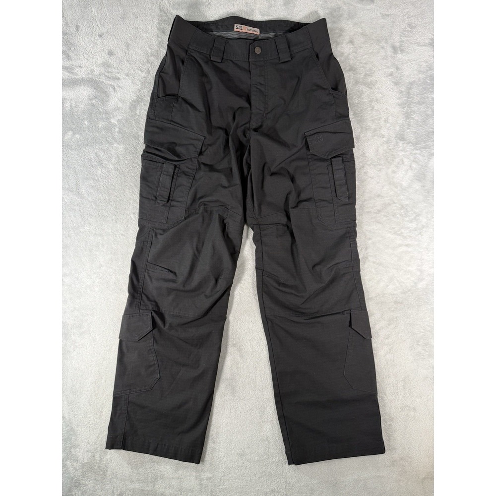 511 Tactical Stryke Pants Mens 30x30 Black Ripstop Cargo Workwear 74482